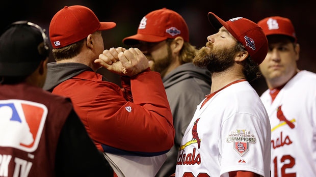 Cardinals Beat Rain and Giants for 2-1 Lead in N.L.C.S. - The New