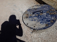 The shaft that was used to rescue 33 trapped miners from the San Jose mine is seen covered near Copiapo, Chile, Thursday Oct. 14, 2010. The 69-day underground ordeal reached its end Wednesday night after 33 trapped miners were hauled up in a cage through a narrow hole drilled through 2,000 feet (700 meters) of rock. (AP Photo/Roberto Candia, Pool)