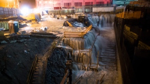 Sandy storm damage New York City Ground Zero flood