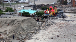 Sandy superstorm New Jersey storm damage