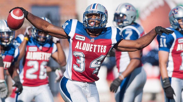 Montreal Alouettes' Kyries Hebert 