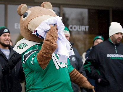 The Saskatchewan Roughriders' Mascot Got A Makeover And It Is Horrifying