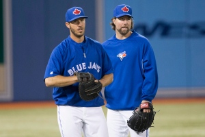 R.A. Dickey J.P. Arencibia season opener