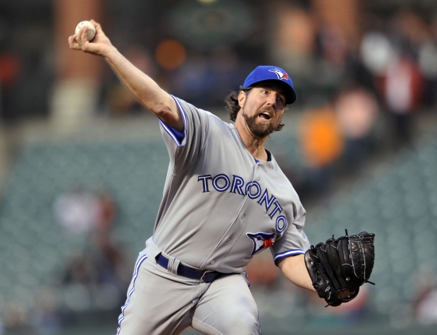 Toronto Blue Jays pitcher R.A. Dickey