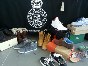 York Regional Police shoplifting ring shoes