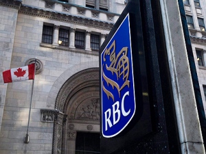 The Royal Bank of Canada sign is shown in Toronto's financial district in downtown Toronto in this Feb. 26, 2009 file photo. (THE CANADIAN PRESS/Nathan Denette)