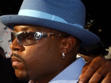 Nate Dogg poses for a photo during arrivals to the BET Comedy Awards at the Pasadena Civic Center in Pasadena, Calif., in this Sept. 28, 2004 file photo. (AP Photo/Ann Johansson, File)