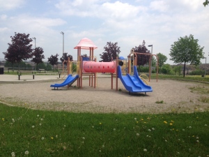 Playground equipment is pictured at Vaughan Mills Park on Monday, May 20, 2013, after an attempted child abduction was reported. (Tom Podolec/CTV) 