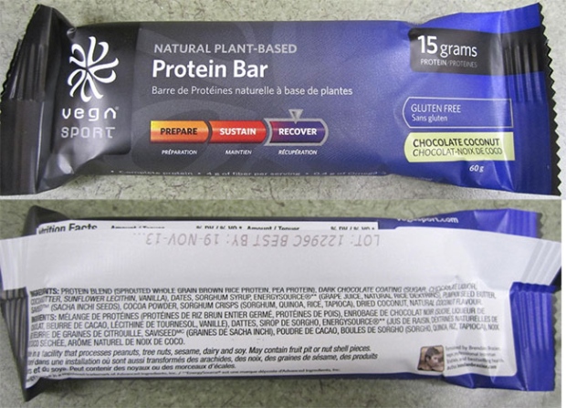 Vega Sport protein bars recalled undeclared milk