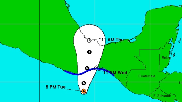 Tropical Storm Barbara forms in Pacific Mexico