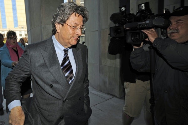 Garth Drabinsky, Livent Inc. co-founder arrives at Ontario Superior Court in Toronto on Monday, May 5, 2008. (Aaron Harris / THE CANADIAN PRESS)