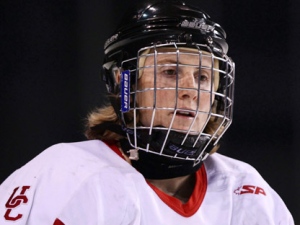 University of Calgary Dinos' Hayley Wickenheiser takes part in the pre-game skate prior to playing the University of British Columbia Thunderbirds in a CIS women's hockey game in Vancouver, B.C., on Saturday January 15, 2011. (THE CANADIAN PRESS/Darryl Dyck)