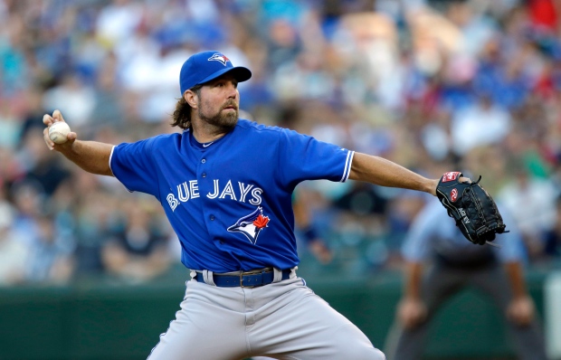 R.A. Dickey progress Blue Jays