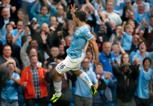 Manchester City's Sergio Aguero 