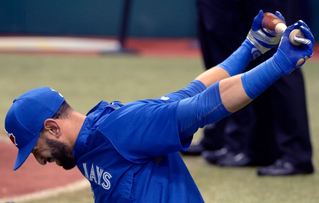  Jose Bautista leaves game against yankees hip