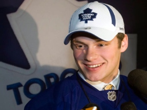 Toronto Maple Leafs' second round choice Kenny Ryan speaks to reporters at the 2009 NHL entry draft in Montreal Saturday, June 27, 2009. (THE CANADIAN PRESS/Ryan Remiorz)