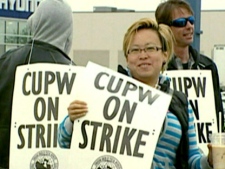Canada Post workers in 10 Canadian cities have walked off the job, as of Monday, June 13, 2011.