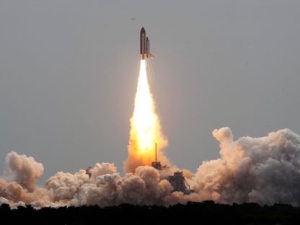 The space shuttle Atlantis lifts off from the Kennedy Space Center Friday, July 8, 2011, in Cape Canaveral, Fla. Atlantis is the 135th and final space shuttle launch for NASA. (AP Photo/Terry Renna) 