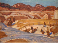 Les Eboulements, Alexander Y. Jackson, Oil, 10.5" x 8.5", $135,000