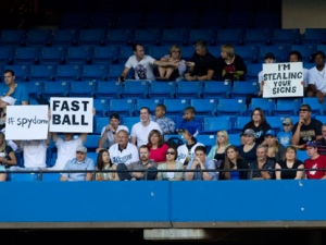 Jays fans still having fun after report of sign stealing - The Globe and  Mail