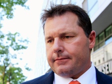 In this July 14, 2011 file photo, former Major League baseball pitcher Roger Clemens leaves federal court in Washington. Clemens is heading back to court to find out whether he'll face a second trial on charges he lied about using performance-enhancing drugs. A hearing is being held Friday, Sept. 2, 2011 in Washington federal court over Clemens' motion to dismiss felony charges against him after a mistrial seven weeks ago. (AP Photo/Manuel Balce Ceneta)