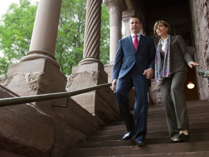 Ontario Liberal leader Dalton McGuinty and his wife Terri leave the suite of David Onley, the Lieutenant Governor of Ontario, at the Ontario Legislature on Wednesday September 7, 2011 in Toronto. A provincial election will be held Oct. 6. THE CANADIAN PRESS/Frank Gunn