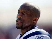 Steven Jyles has no animosity towards the Winnipeg Blue Bombers for dealing him to the Toronto Argonauts this off-season. However, he readily admits he's very anxious to face his former teammates Saturday night at Rogers Centre. Jyles is shown looking on from the sidelines while playing the B.C. Lions during the first half of a CFL football game in Vancouver, B.C., on Saturday September 10, 2011. (THE CANADIAN PRESS/Darryl Dyck)