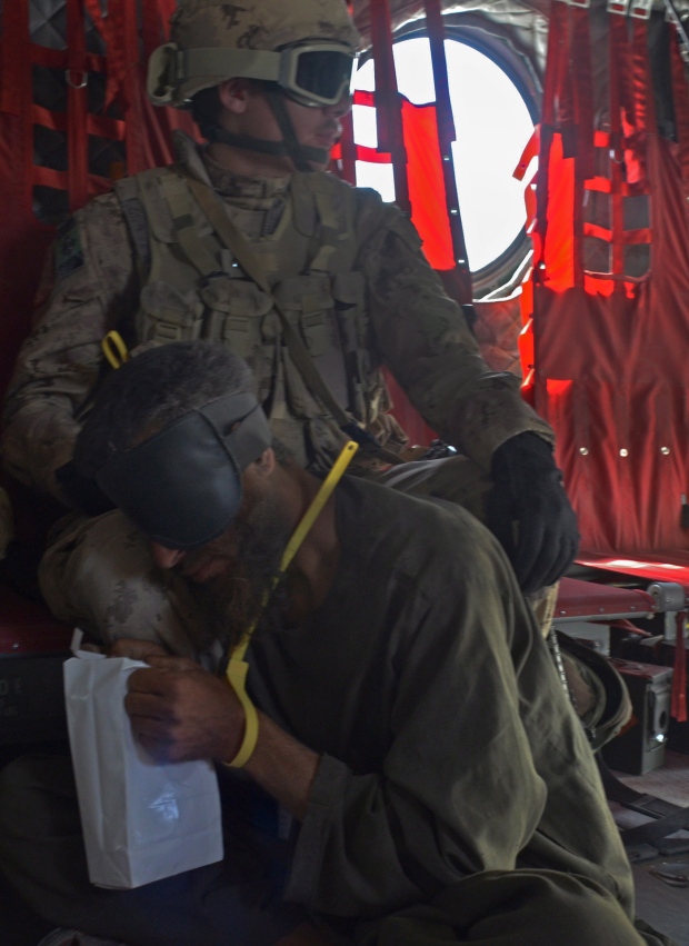 Afghan captured by Canadian soldiers