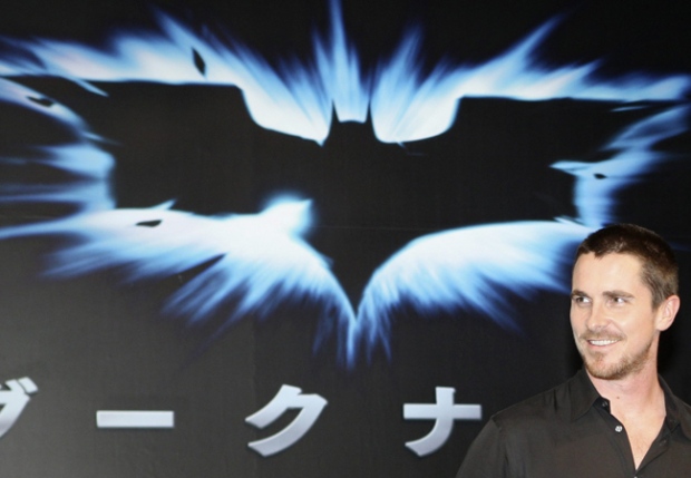 British actor Christian Bale smiles during a press conference to promote his new Batman film 'The Dark Knight' in Tokyo, Japan, Tuesday, July 29, 2008. (AP / Koji Sasahara)