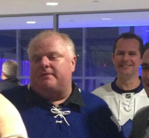Rob Ford at Leafs Game at ACC
