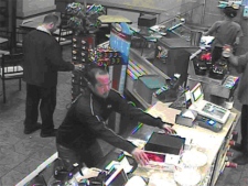 Hamilton released this surveillance photo of a man suspected of stealing poppy boxes Nov. 3 and Nov. 8, 2011. (Handout)