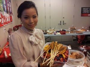 CP24 Reporter Karman Wong with a tasty twist on a fruit salad.