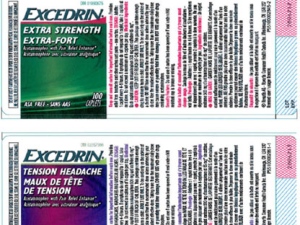 excedrin recall 