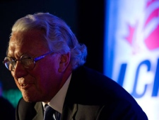 Former Canadian Olympic Committee CEO Chris Rudge speaks at a press conference to announce the host of the CFL's 2012 Grey Cup, on Friday, June 11, 2010. (THE CANADIAN PRESS/Adrien Veczan)