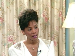 Whitney Houston during a 1985 article with Ann Rohmer.