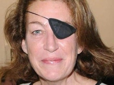 Journalist Marie Colvin is seen in London, March 11, 2008. (AP Photo/PA, Joel Ryan, File)