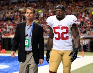 49ers LB Patrick Willis' toe injury will require season-ending surgery