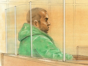 Troy Campbell is seen in this court sketch in Toronto on Thursday, April 5, 2012.