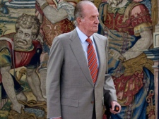 In this July 19, 2011 file photo Spain's King Juan Carlos, waits before a meeting at the Zarzuela Palace, in Madrid. Spain's King Juan Carlos has successfully undergone hip replacement surgery to repair minor damage related to arthritis worsened by a fall, his fourth operation in less than two years, royal palace officials said Saturday April 14, 2012. Leading newspaper El Pais reported on its website that the king had been on an elephant hunting trip when the fall occurred, but the palace declined to comment, saying the visit was a private matter. This is not the first time the aging monarch's love of hunting has caused concern. In October 2006, a Russian governor launched an inquiry into reports that Juan Carlos had shot and killed a bear while on holiday near Moscow. (AP Photo/Daniel Ochoa de Olza, File)