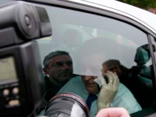 Roy Hodgson is photographed arriving at Wembley Stadium in London where he is to meet with Football Association executives and is widely expected to be named as the new England soccer team manager Tuesday May 1, 2012. (AP Photo/Tim Hales)