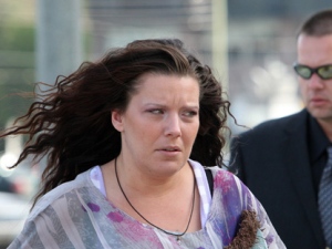 Tara McDonald, mother of slain Victoria (Tori) Stafford, and her partner James Goris walk into court for proceedings at the Michael Rafferty murder trial in London, Ont., Tuesday, May, 8, 2012. Rafferty has pleaded not guilty to first-degree murder, sexual assault causing bodily harm and kidnapping. (THE CANADIAN PRESS/Dave Chidley)