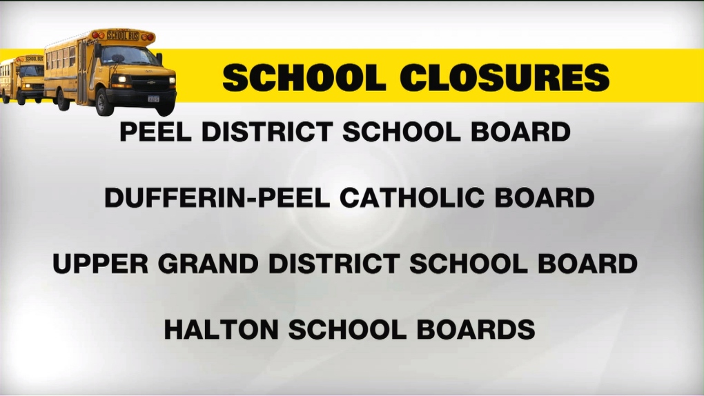 School buses cancelled in Toronto due to weather CP24