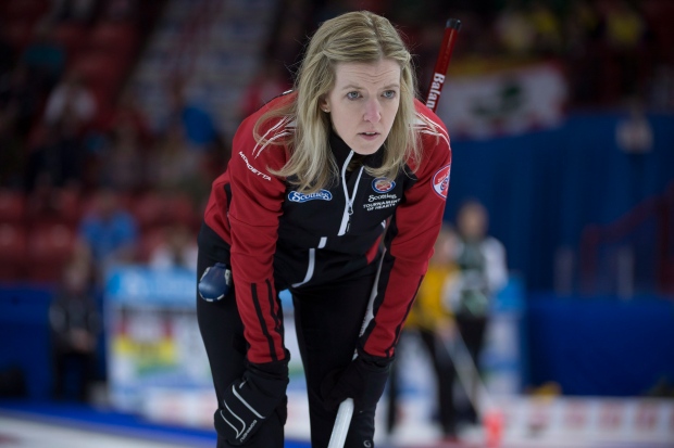 Team Ontario skip Julie Hastings