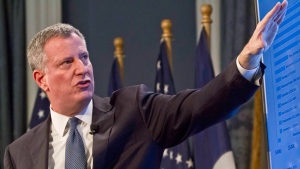 New York City Mayor Bill de Blasio