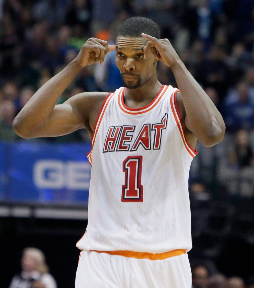 NBA: Chris Bosh registers 23 points as the Miami Heat see off the