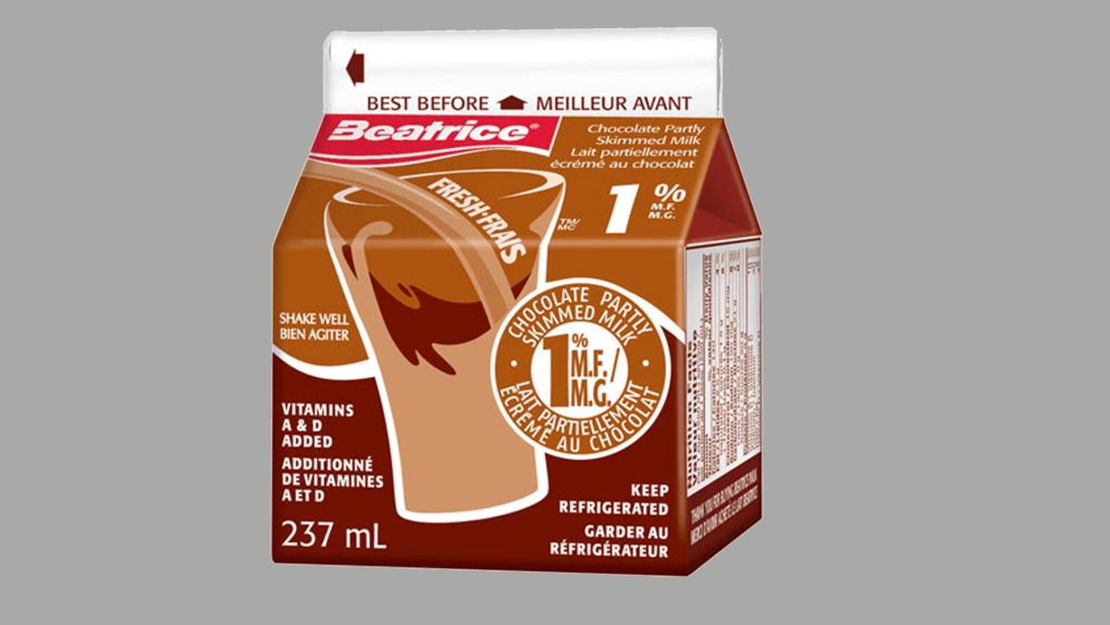 Beatrice chocolate milk product recalled in Ontario and Quebec