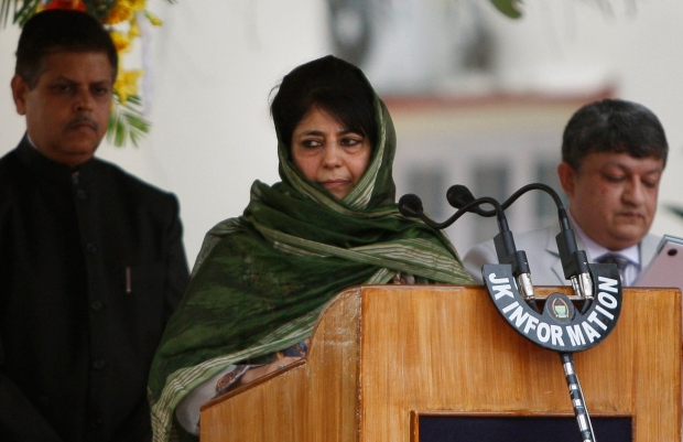 Indian Controlled Kashmir Gets First Female Chief Minister