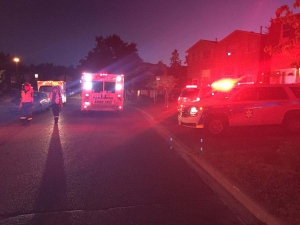 Emergency personnel are seen on Skegby Road for a house fire on Thursday, June 23, 2016. (Peel paramedics) 