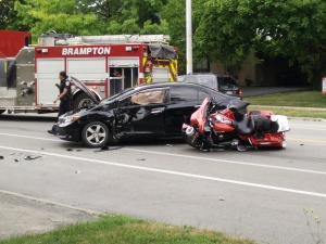 Brampton, crash