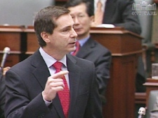 Liberal Premier Dalton McGuinty speaks in  Queen's Park on Thursday, Jan. 29, 2009.